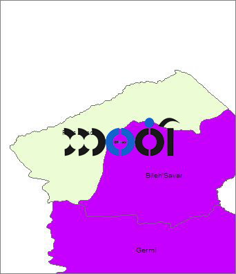 شیپ فایل محدوده سیاسی شهرستان پارس آباد